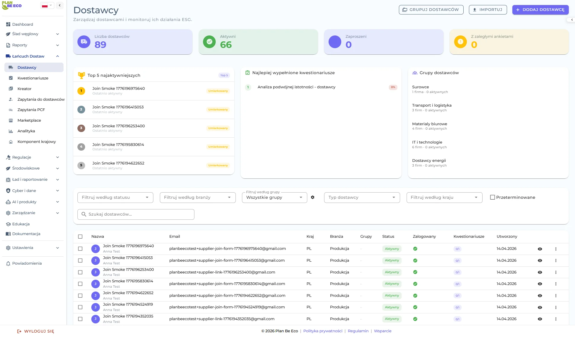 Supply chain management